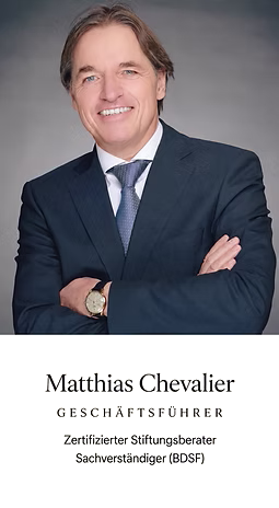 Matthias Chevalier, Geschäftsführer und zertifizierter Stiftungsberater
